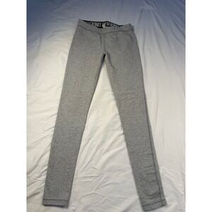 Under Armour Mens Athletic Leggings Gray Charged Cotton Logo Waistband Size M‎